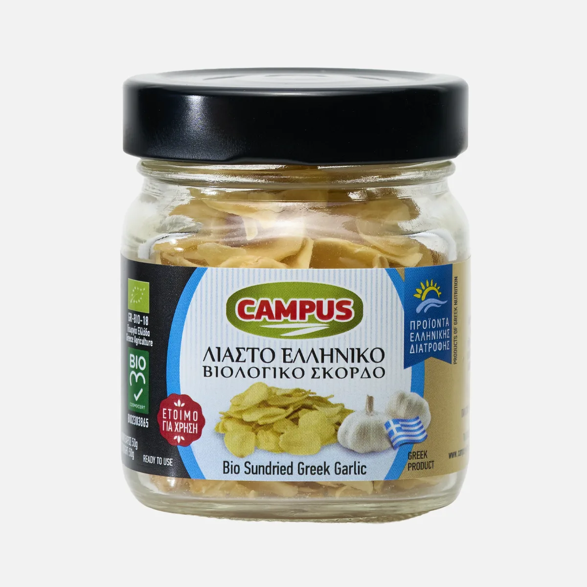 Λιαστό ελληνικό βιολογικό σκόρδο 100g